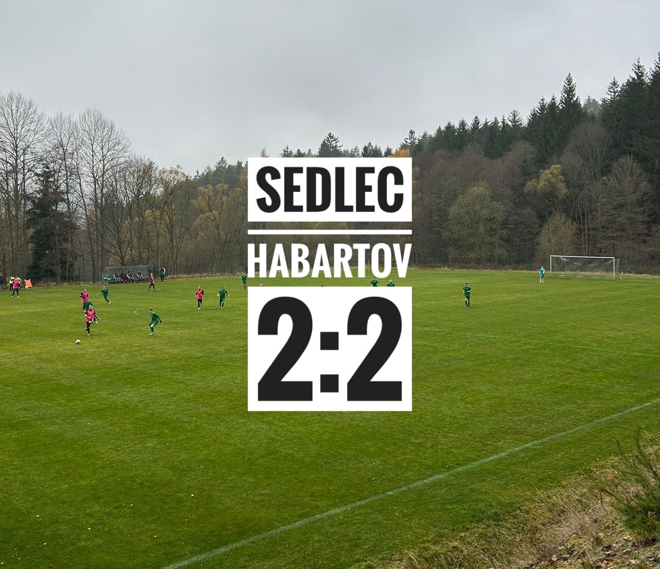𝗞𝗦𝗡𝗣 𝗦𝗲𝗱𝗹𝗲𝗰 - 𝗛𝗮𝗯𝗮𝗿𝘁𝗼𝘃 𝟮:𝟮 (𝟭:𝟭) Branky: Štork, Oncirk - Hirsch 2 so 8. 11. 2025 • 7. liga • hřiště Bečov Zápas jako na houpačce. Sedlec šel do vedení, Habartov vyrovnal a po přestávce zvýšil na 2:1. Sedlecký tlak už přinesl jen remízový gól Oncirka na 2:2. Utkání vyrovnané, bod pro každého spravedlivý.