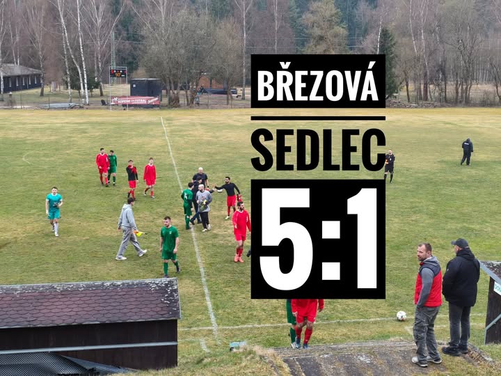 V prvním jarním zápase se týmu KSNP Sedlec nedařilo. Začali jsme dobře a v 10. minutě vedli díky povedené ráně Marka Horvátha. Domácí tým se však brzy dostal do hry a do poločasu otočil výsledek na 2:1. Ve druhé půli byl Sedlec aktivní, ale nedokázal si vytvořit brankové příležitosti, zatímco domácí byli efektivní a zvýšili na 3:1. V závěru zápasu začalo drobně pršet, což se ukázalo jako živá voda pro domácí tým, který v posledních dvou minutách přidal dva góly a uzavřel zápas na konečných 5:1. Zasloužené vítězství pro Březovou.